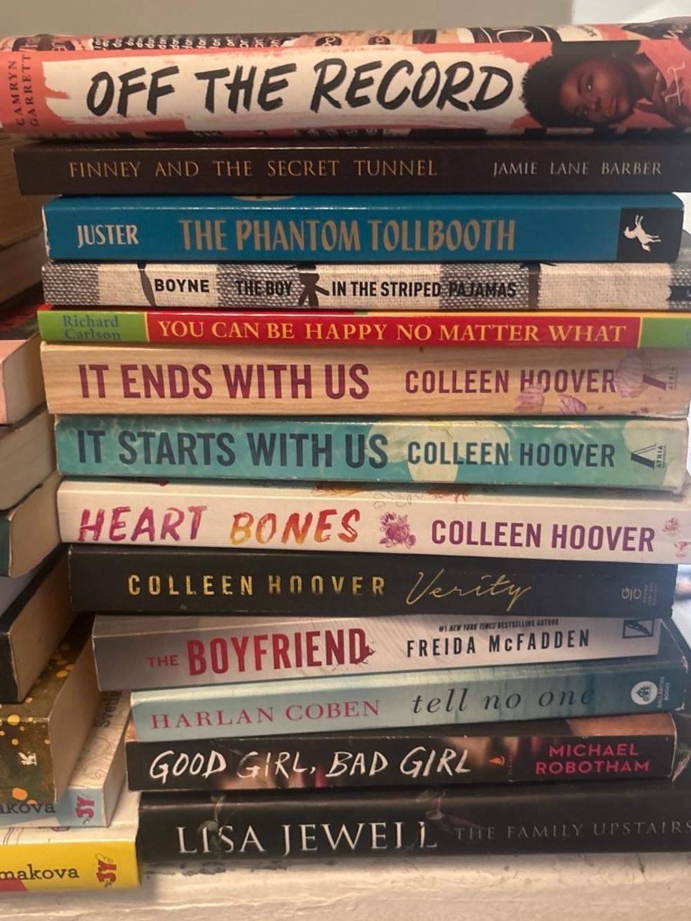 Assorted Paperback Book Stack - Colorful Spines - Picture 5 of 7